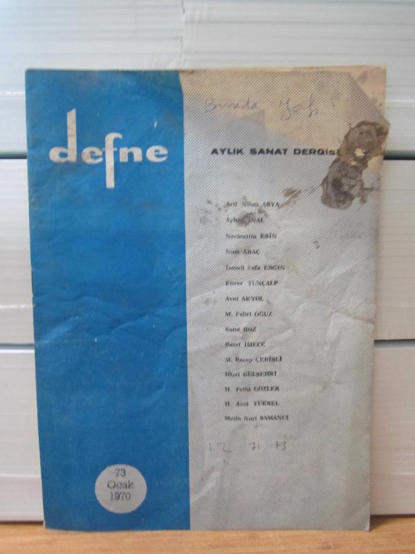 Defne Aylık Sanat Dergisi - Sayı 73