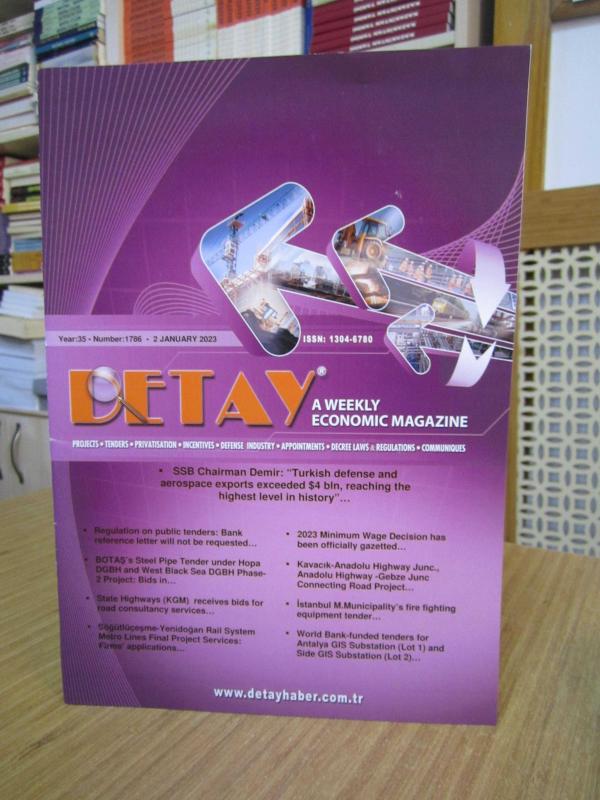 DETAY A Weekly Economic Magazine - 2 January 2023 - Year 35 Number 1786