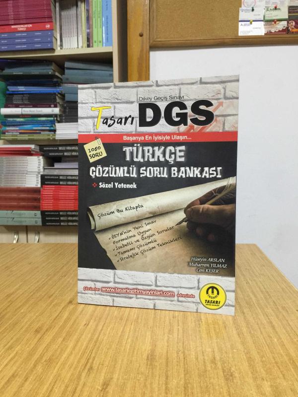 DGS Türkçe Çözümlü Soru Bankası Tasarı Eğitim Yayınları