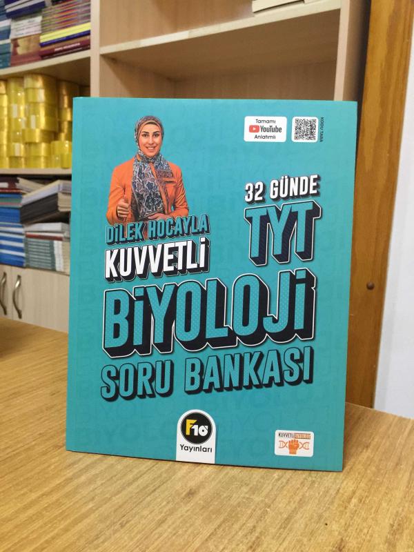 Dilek Hocayla 32 Günde TYT Biyoloji Soru Bankası F10 Yayınları