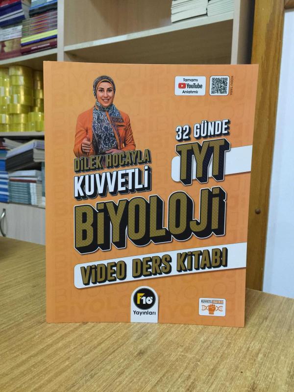 Dilek Hocayla 32 Günde TYT Biyoloji Video Ders Kitabı F10 Yayınları