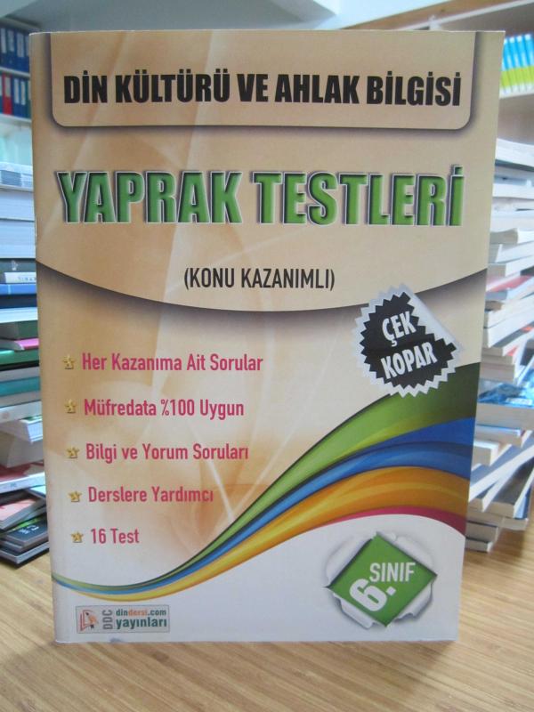 Din Kültürü ve Ahlak Bilgisi Yaprak Testleri 6.Sınıf