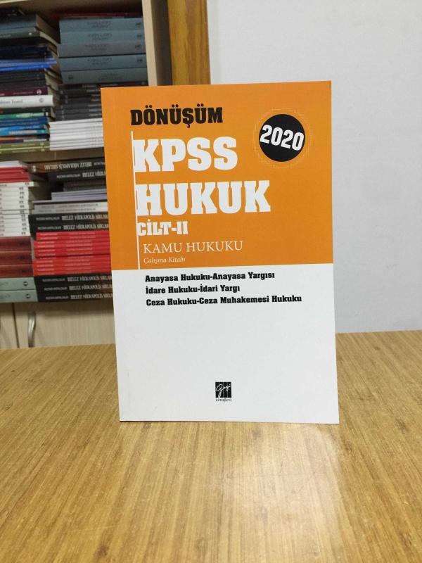 Dönüşüm KPSS Hukuk Cilt 2 Kamu Hukuku Çalışma Kitabı Gazi Kitabevi