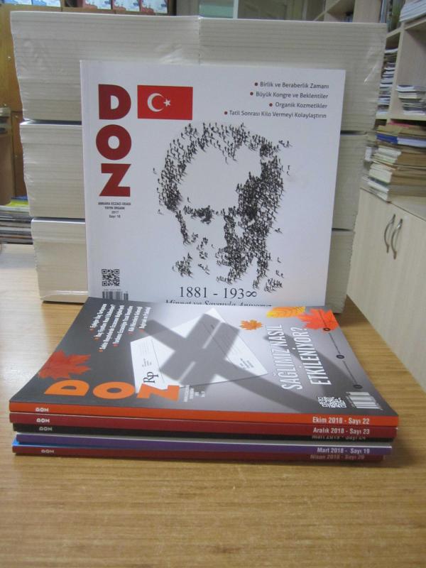 DOZ Dergisi Ankara Eczacı Odası - 2017-2019 Yılları Arası 6 Farklı Sayı TAKIM (Sayılar: 18-19-20-22-23-24)