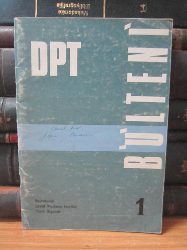 DPT Bülteni - Sayı 1 - Mayıs 1970 - Başbakanlık Devlet Planlama Teşkilatı