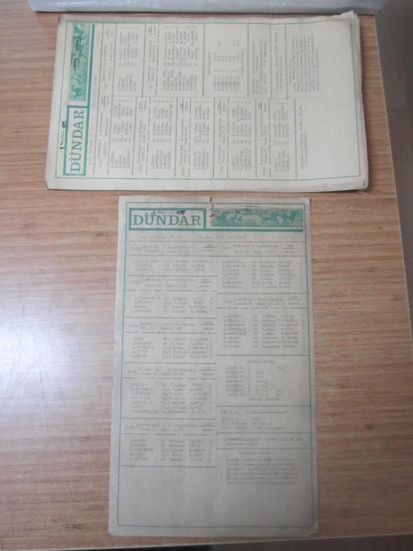 DÜNDAR İSTANBUL AT YARIŞLARI TEKNİK JOKEY MECMUASI BÜLTENİ - 1973 YILI 19 SAYI BÜLTEN ( Dündar Alanbay )