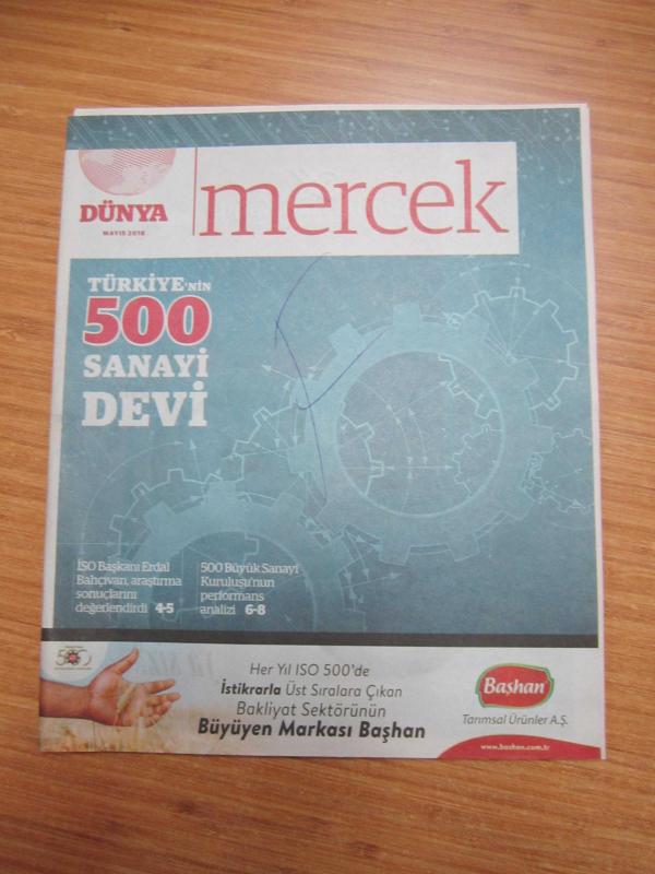Dünya Mercek Türkiye'nin 500 Sanayi Devi - Mayıs 2018