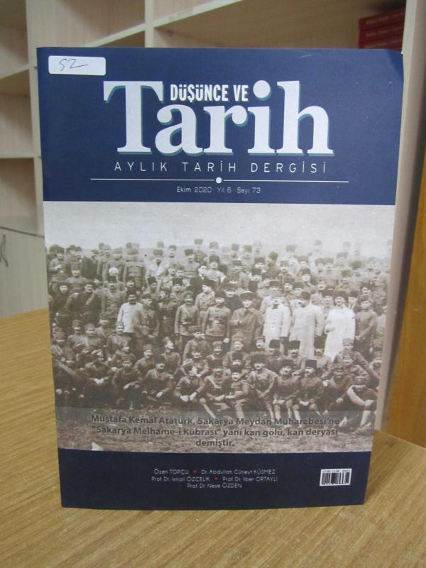 Düşünce ve Tarih Dergisi - Sayı 73 - Ekim 2020