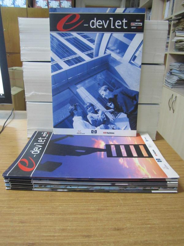 E-Devlet Dergi - Mart 2004-Eylül 2007 Arası Yayınlanmış 9 Farklı Sayı TAKIM (Sayılar: 4-5-6-7-8-9-10-15-16)