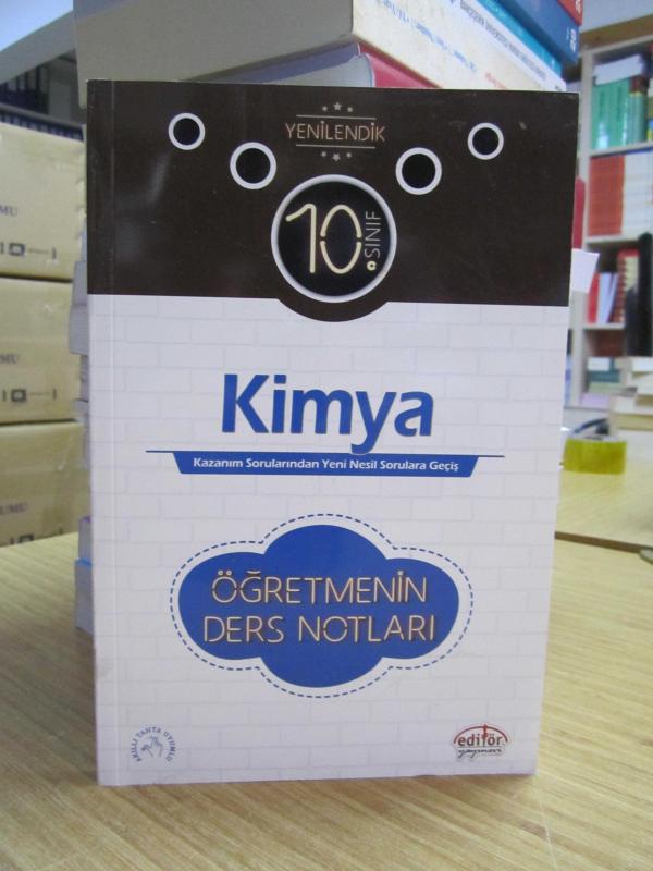 Editör Yayınevi 10. Sınıf Kimya Öğretmenin Ders Notları