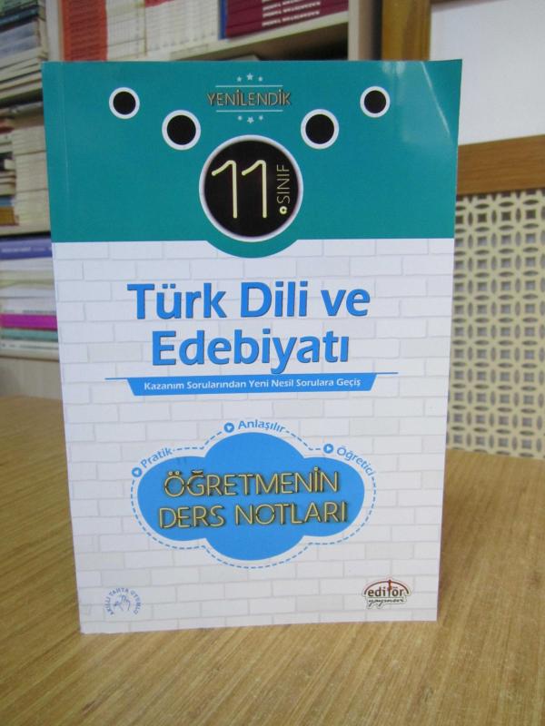 Editör Yayınevi 11. Sınıf Türk Dili ve Edebiyatı Öğretmenin Ders Notları