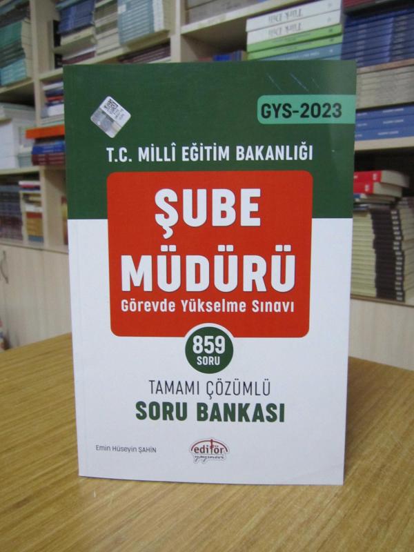 Editör Yayınevi GYS 2023 T.C. Milli Eğitim Bakanlığı Şube Müdürü Tamamı Çözümlü Soru Bankası