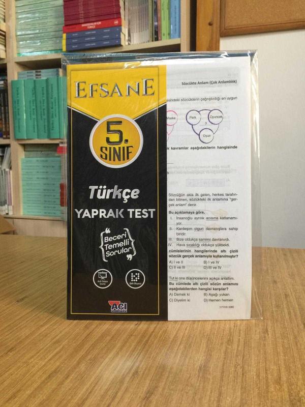 EFSANE 5. Sınıf TÜRKÇE YAPRAK TEST / Efsane Yayınları