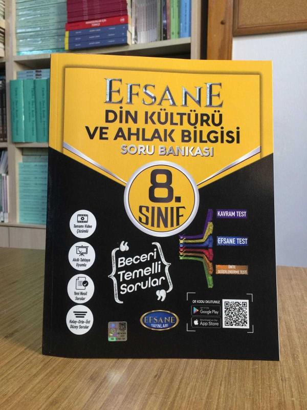 EFSANE 8. Sınıf DİN KÜLTÜRÜ VE AHLAK BİLGİSİ Soru Bankası / Efsane Yayınları