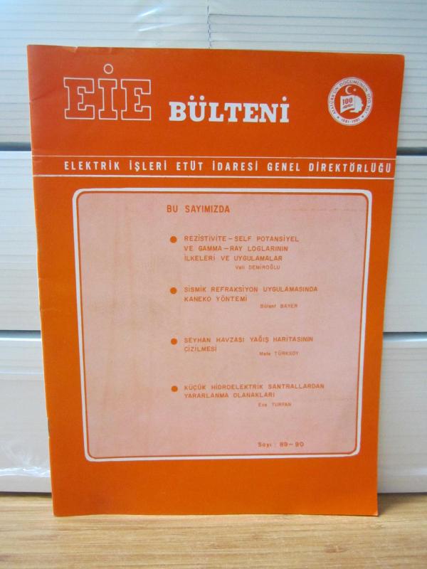 EİE Bülteni - Sayı 89-90 - Ağustos Ekim 1980 - Elektrik İşleri Etüt İdaresi Genel Müdürlüğü