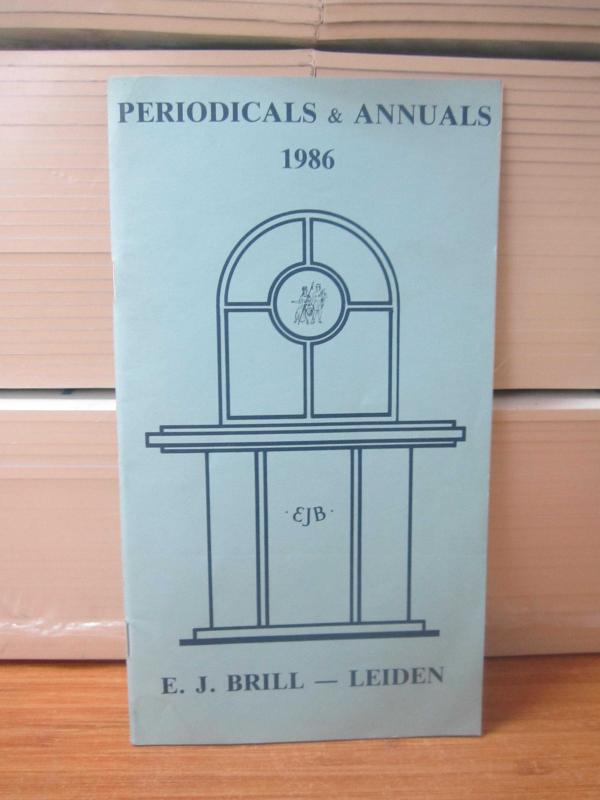 EJB E. J. BRILL - LEIDEN Periodicals & Annuals 1986