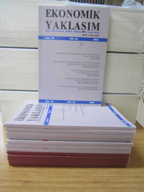 EKONOMİK YAKLAŞIM Dergisi Gazi Üniversitesi İktisat Bölümü Yayını - Cilt 23 - Yıl 2012 - Prof. Dr. Vamık Toprak Özel Sayısı