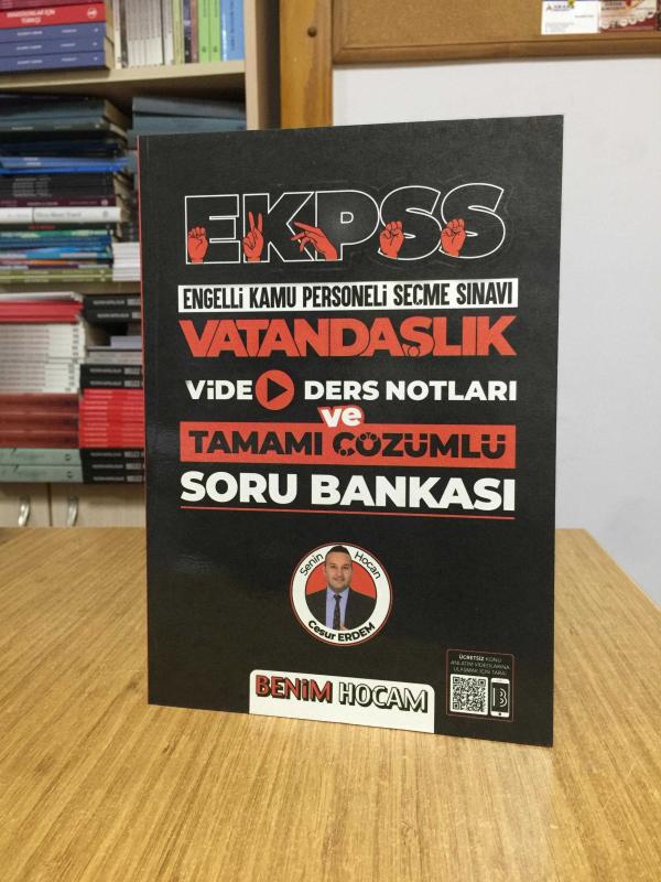 EKPSS Vatandaşlık Video Ders Notları ve Tamamı Çözümlü Soru Bankası Benim Hocam Yayınları