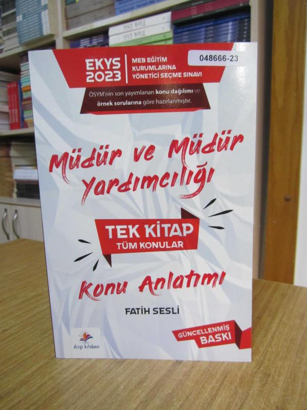 EKYS 2023 MEB Eğitim Kurumlarına Yönetici Seçme Sınavı MÜDÜR ve MÜDÜR YARDIMCILIĞI TEK KİTAP Tüm Konular Konu Anlatımı
