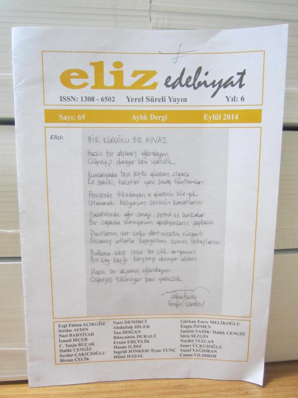 Eliz Edebiyat Dergisi - Sayı 69 - Eylül 2014