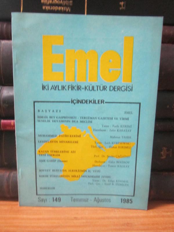 Emel Dergisi - Sayı 149 - Temmuz Ağustos 1985