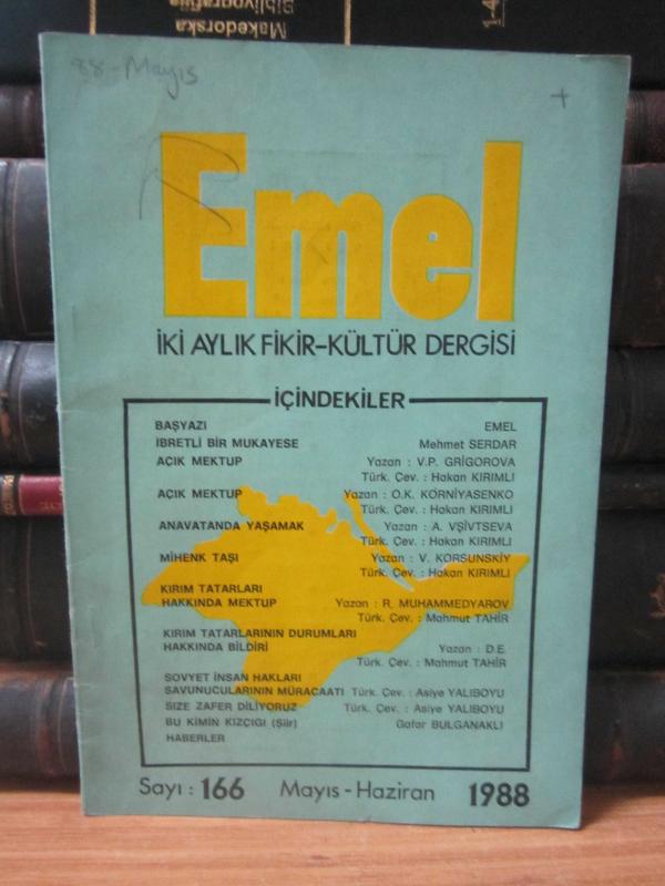 Emel Dergisi - Sayı 166 - Mayıs Haziran 1988
