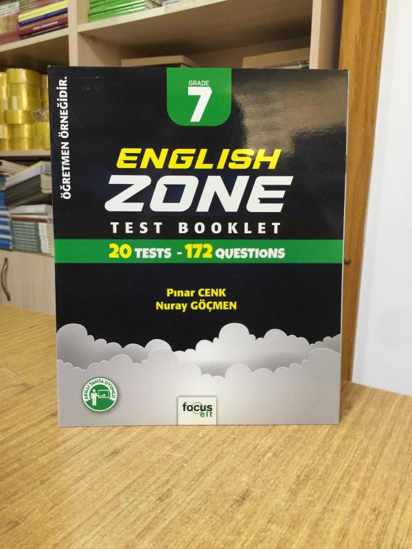 English Zone 7 Test Booklet Focus ELT (Öğretmen Örneği Tanıtım Kitabı)