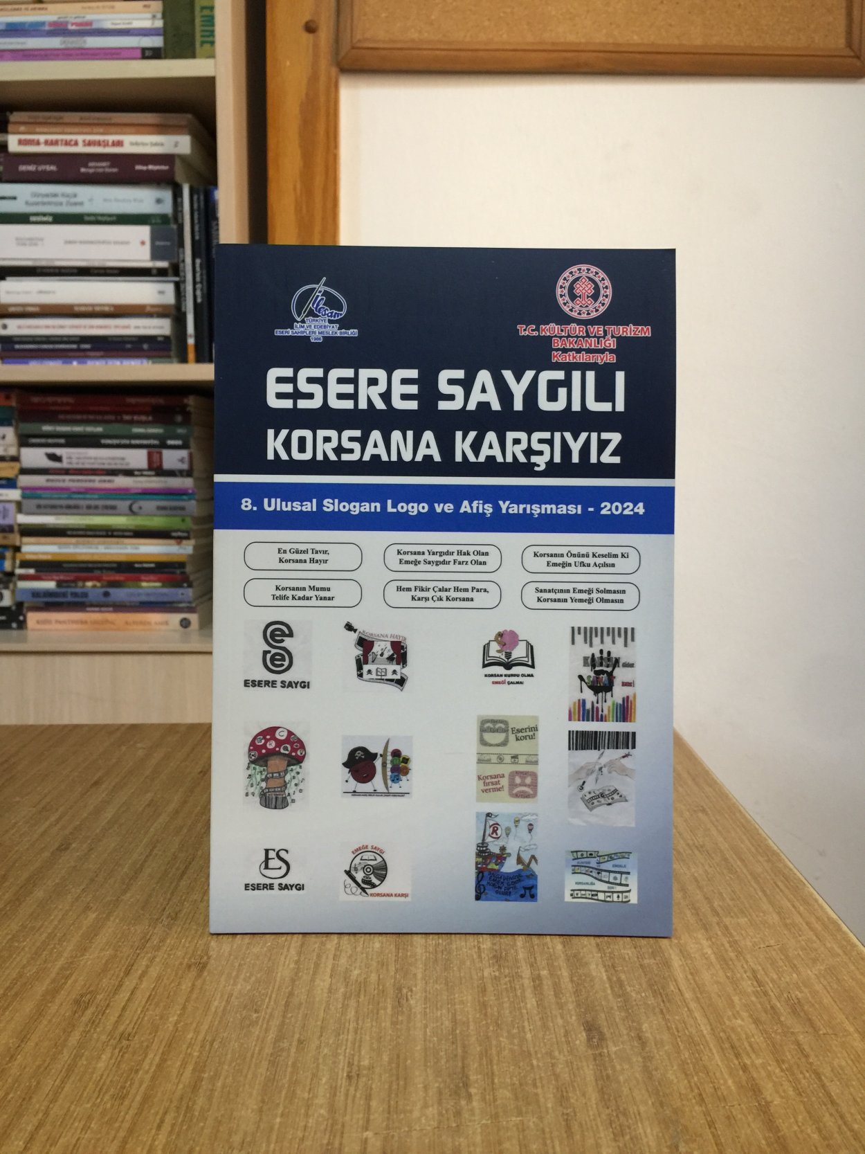 Esere Saygılı Korsana Karşıyız - 8. Ulusal Slogan Logo ve Afiş Yarışması (2024)