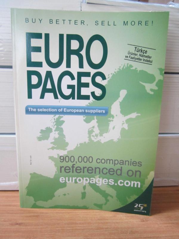 Euro Pages The European Business Directory - The Selection of Europen Suppliers - Buy Better Sell More - Türkçe Ürünler Hizmetler ve Faaliyetler İndeksi