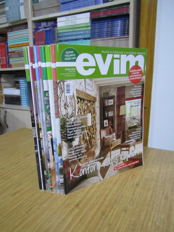 EVİM Pratik Ev Fikirleri ve Alışveriş Dergisi - 2022 Yılı 11 Sayı TAKIM (Sayılar: 191-192-193-194-195-196-197-198-199-200-201)