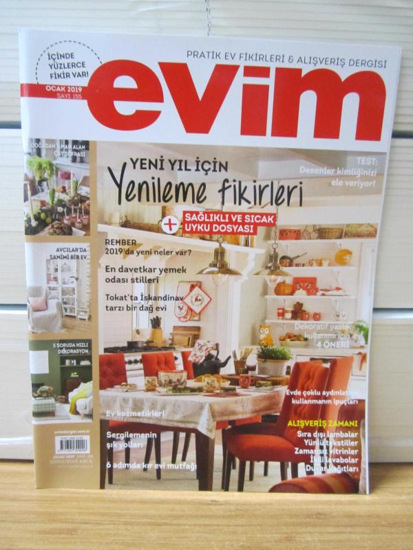 EVİM Pratik Ev Fikirleri ve Alışveriş Dergisi - Sayı 155 - Ocak 2019