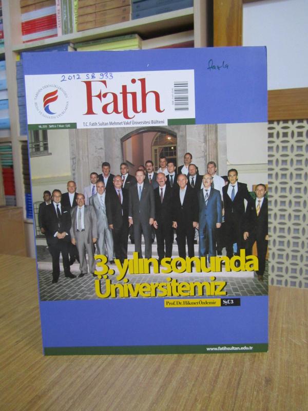 Fatih Sultan Mehmet Vakıf Üniversitesi Bülteni - Sayı 6 - Nisan/Eylül 2013
