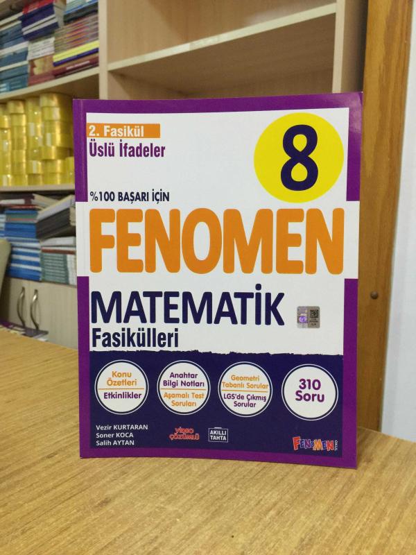 Fenomen 8.Sınıf Matematik 2.Fasikül (Üslü İfadeler) Fenomen Kitap