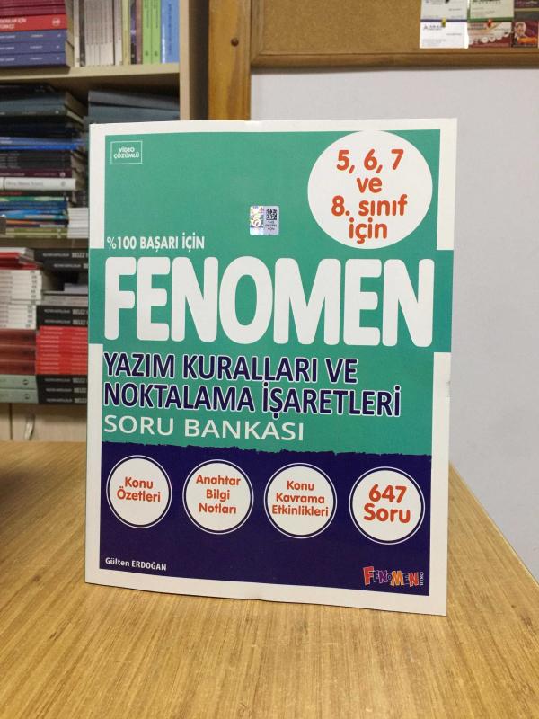 Fenomen Yazım Kuralları ve Noktalama İşaretleri Soru Bankası (5-6-7-8.SINIFLAR İÇİN) Fenomen Kitap