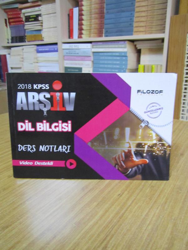 Filozof Yayıncılık 2018 KPSS Arşiv Dil Bilgisi Ders Notları