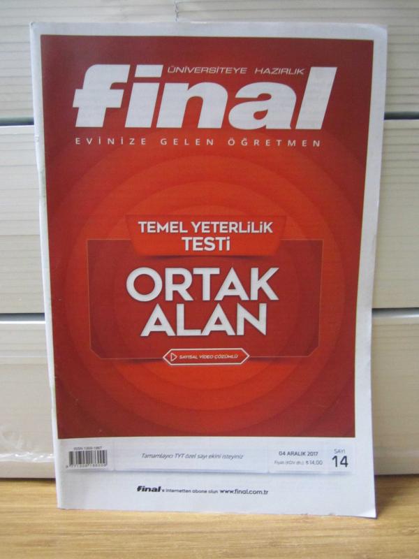 Final Haftalık YKS Sayısal Alan Hazırlık Dergisi - 27 Kasım 2017 Sayı 13