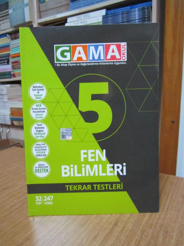Gama Okul 5 Fen Bilimleri Tekrar Testleri