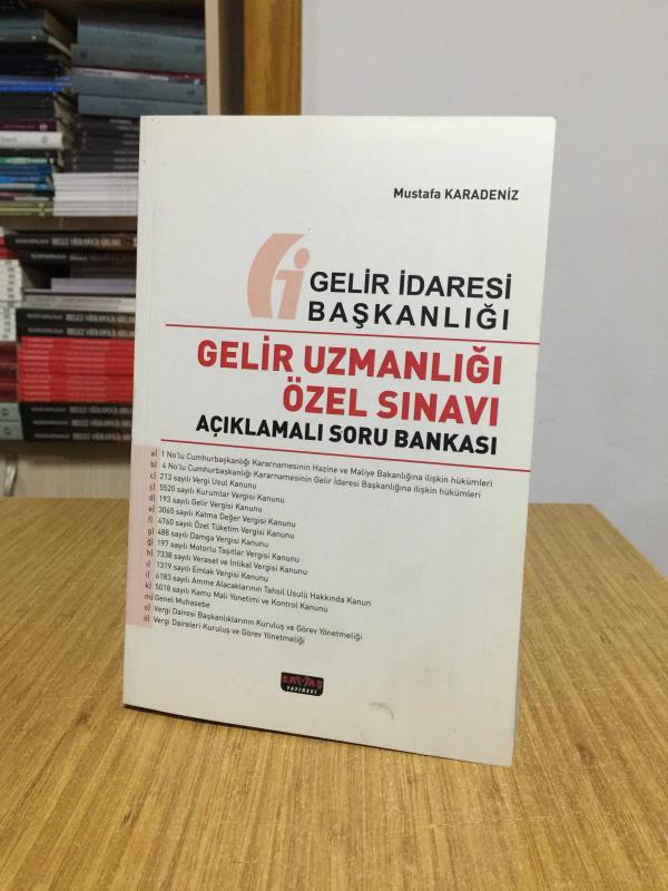 Gelir Uzmanlığı Özel Sınavı Açıklamalı Soru Bankası Savaş Yayınevi