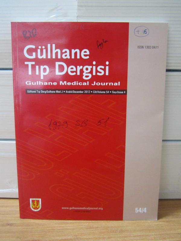 Gülhane Tıp Dergisi - Cilt 54 Sayı 4 - Aralık 2012 - GATA Gülhane Askeri Tıp Akademisi