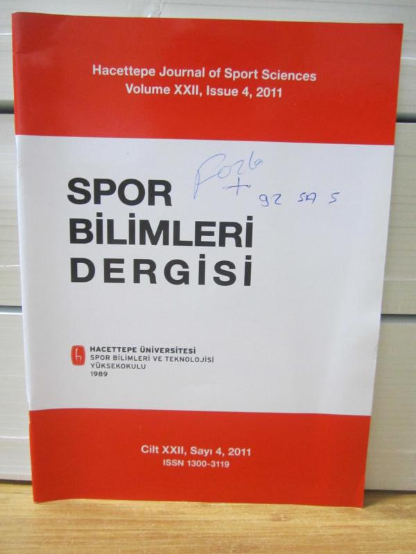Hacettepe Üniversitesi Spor Bilimleri Dergisi - Cilt XXII Sayı 4 - Yıl 2011