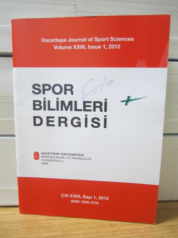 Hacettepe Üniversitesi Spor Bilimleri Dergisi - Cilt XXIII Sayı 1 - Yıl 2012