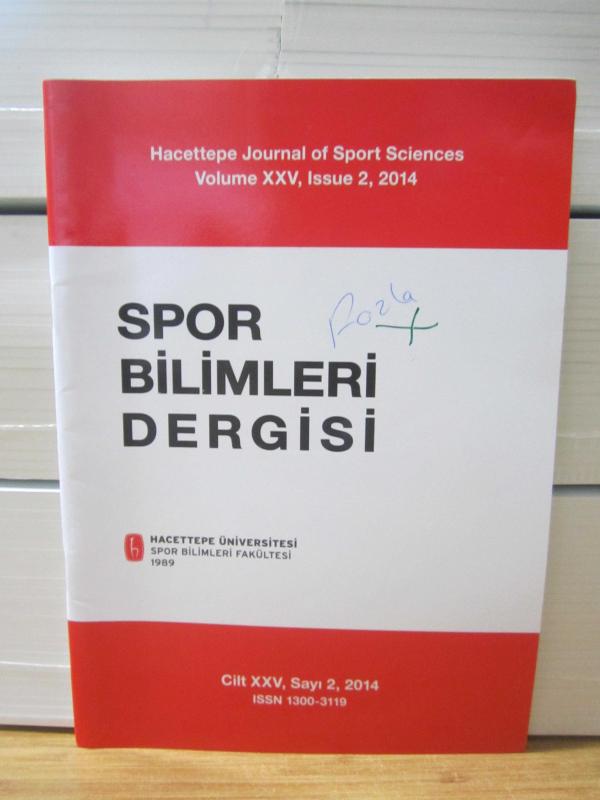 Hacettepe Üniversitesi Spor Bilimleri Dergisi - Cilt XXV Sayı 2 - Yıl 2014