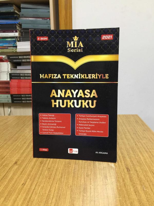 Hafıza Teknikleriyle Anayasa Hukuku MİA Serisi 1.KİTAP Akfon Yayınları (2.Baskı)