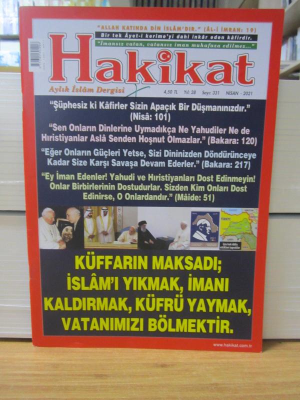 Hakikat Dergisi - Sayı 331 - Nisan 2021