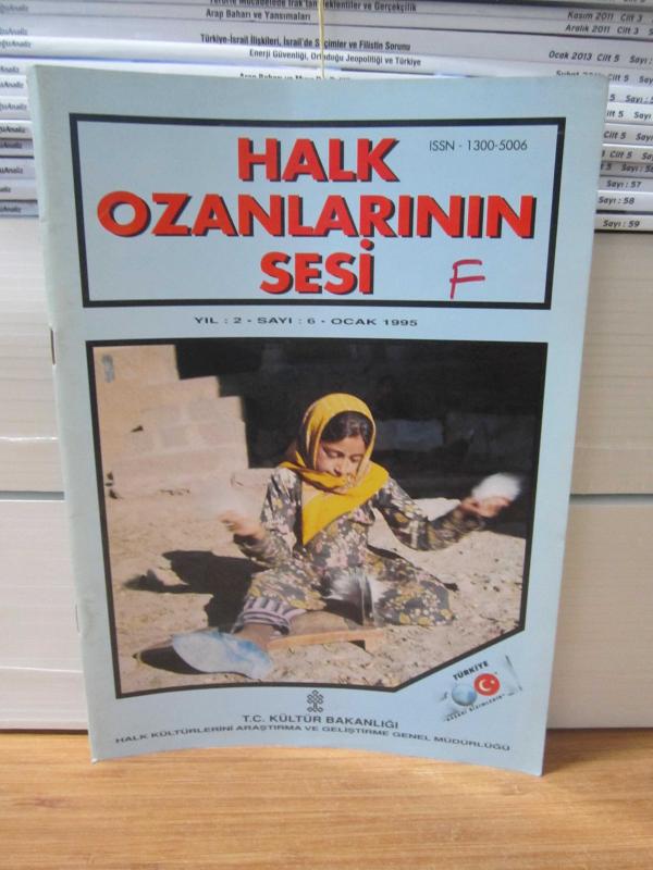 Halk Ozanlarının Sesi Dergisi - Sayı 6 - Ocak 1995 - Halk Kültürlerini Araştırma ve Geliştirme Genel Müdürlüğü