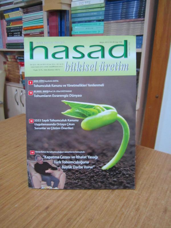 HASAD Aylık Tarım Dergisi - Sayı 336 - Mayıs 2013