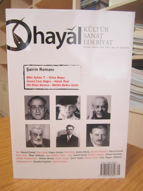 HAYAL Kültür Sanat Edebiyat Dergisi - Sayı 78 - Temmuz Ağustos Eylül 2021