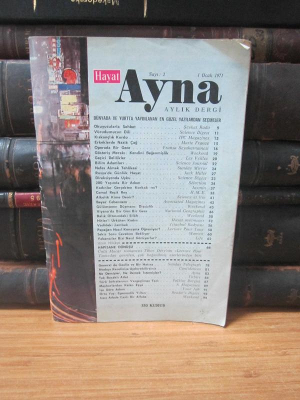 Hayat Ayna Aylık Dergi - Sayı 2 - Ocak 1971
