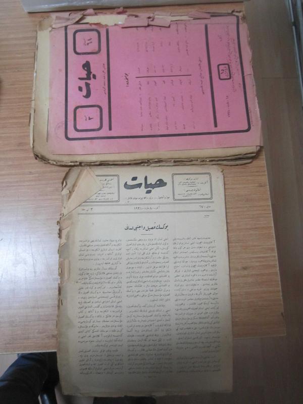 HAYAT MECMUASI (Osmanlıca) 1928 Yılı 9 Sayı TAKIM (Sayılar: 67.Sayı - 68.Sayı - 69.Sayı - 70.Sayı - 71.Sayı - 72.Sayı - 73.Sayı - 75.Sayı - 76.Sayı)