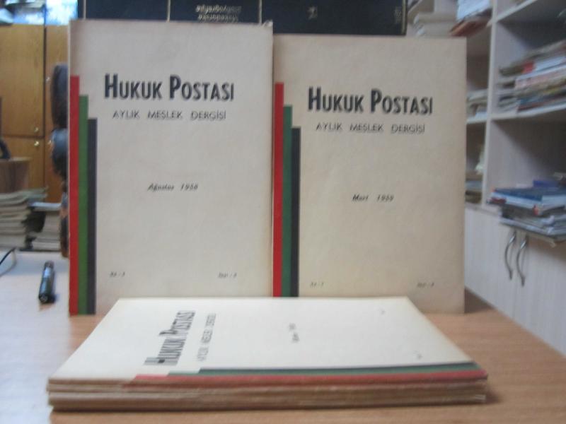 Hukuk Postası Aylık Meslek Dergisi - 6 Farklı Sayı TAKIM Sayılar: 2-5-6-7-8-9 (Ağustos 1958-Mart 1959)